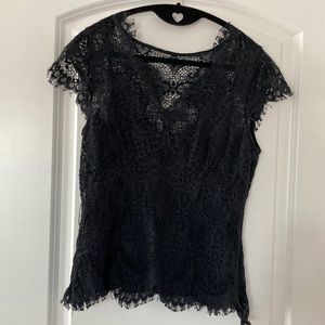 Black lace top with inner top